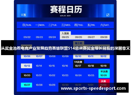 从奖金池看电竞产业发展趋势英雄联盟S14总决赛奖金增长背后的深层意义