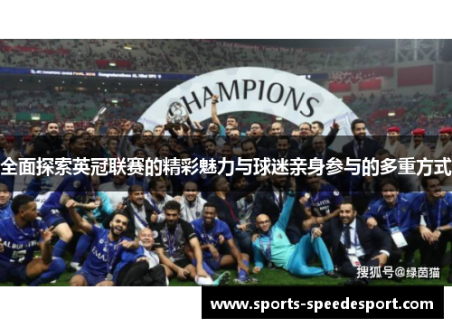 全面探索英冠联赛的精彩魅力与球迷亲身参与的多重方式